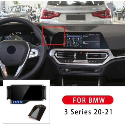 Popular Car Phone Holder Air outlet Snap-type For BMW 3 SERIES 2020 2021Gravity Auto Induction GPS Bracket Stand Car Accessories