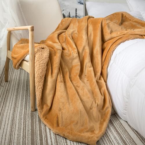 Brighten Sea Fleece Blankets On The Sofa