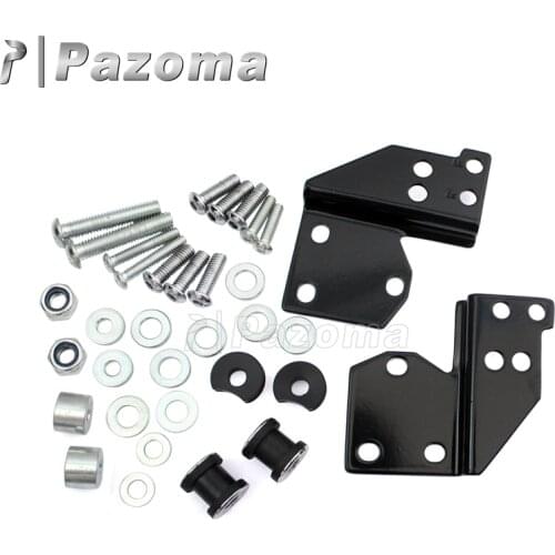 Black Motorcycle Detachable Front Docking Hardware Kit For Harley Touring FLHR FLHT FLHX Road King Road Electra Street Glide