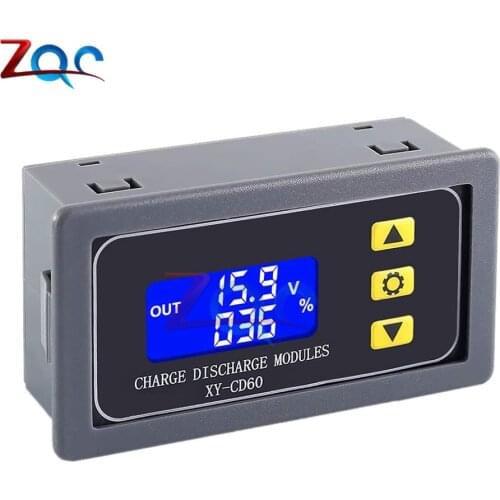 XY-CD60 Digital Charging Timer Controller DC 6 -60V Lithium Lead Acid Battery Charging / Discharging Protector Controller Module