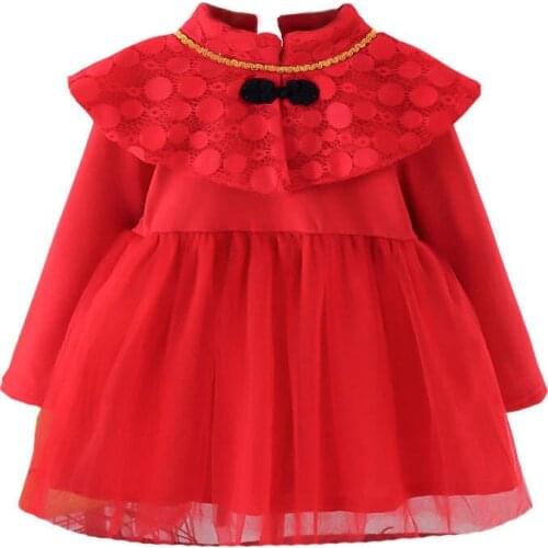 Baby Girl Dress Princess Vestido Bebe Long Sleeve Baby Girl Clothing Toddler Lace Dress for Kids Girl Spring Costume