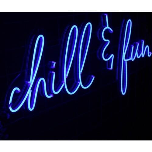 Chill Fun LetterNeon Sign Light Custom Flex Personalized Hanging Wall 12V Led Decoration Neon Top Ins Bar Room Party Acrylic