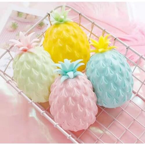 2021 Pineapple Anti Stress Grape Ball Vent Decompression Toys for Children Stress Autism Funny Gadget Pops Toys Adults Hot Sale