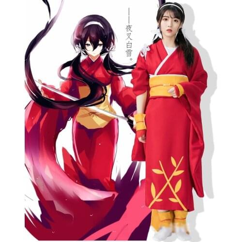 Anime Bungou Stray Dogs Kyoka Izumi Cosplay Costume Women Halloween Party Cos Japanese Kimono Bathrobe