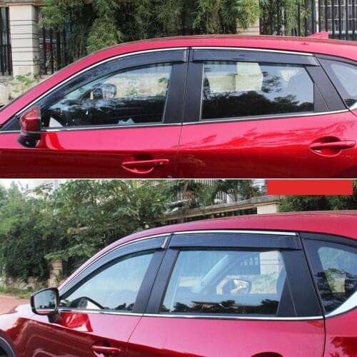 For Mazda CX-5 CX5 KF 2017 2018 2019 2020 Window Visor Rain Sun Shield Guard Deflector Trim 4pcs Car Styling Accessories