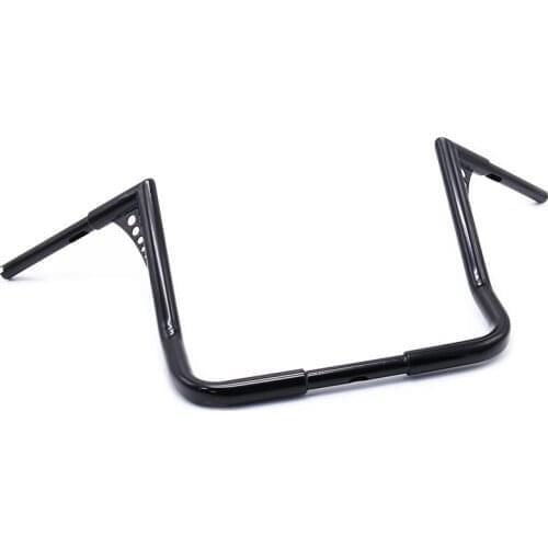 16" Rise 1-1/4" Motorcycle Custom APE Hanger Handlebars Fat Bars Handle Bar For Harley Touring Dressers Street Electra Glide