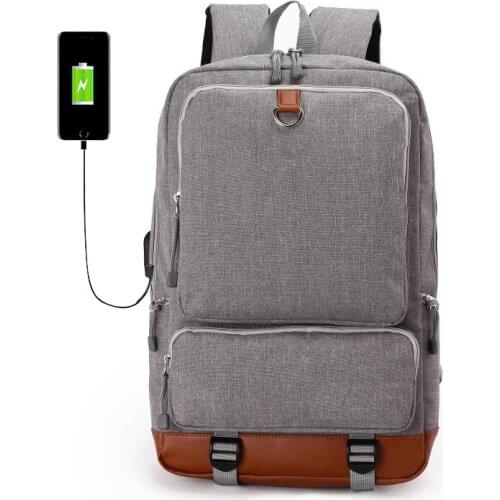 Mens Backpack Luminous Student School Bags External USB Charge Laptop Backpacks Teenagers Travel Backpack bag Mochila escolar