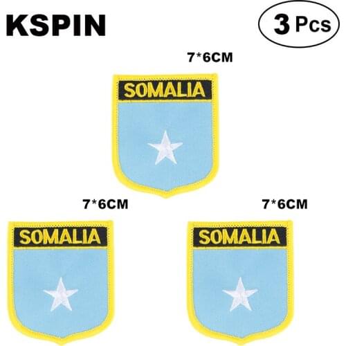 Somalia Shiled Shape flag patches national flag patches for Cothing DIY Decoration