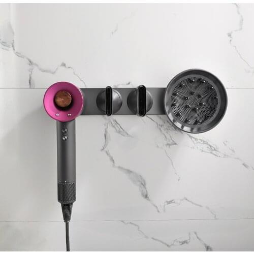 Wall Mount Hairdryer Holder Magnet Bracket Stand Holder for Dyson Supersonic Hair Dryer Diffuser Plug Storage Rack Organizer