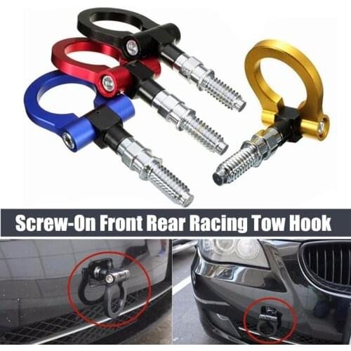 1Pcs RED Screw-On Front Rear Racing Tow Hook For MINI COOPER R50/R52/R53/R55/R56
