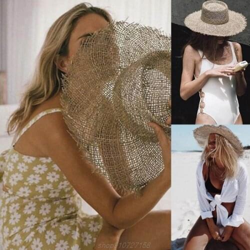 Beach Hat with Wide Fringed Brim Edge Women Girls in Breatheble Seeweed Material European Vintage Style MY24 21 Dropshipping