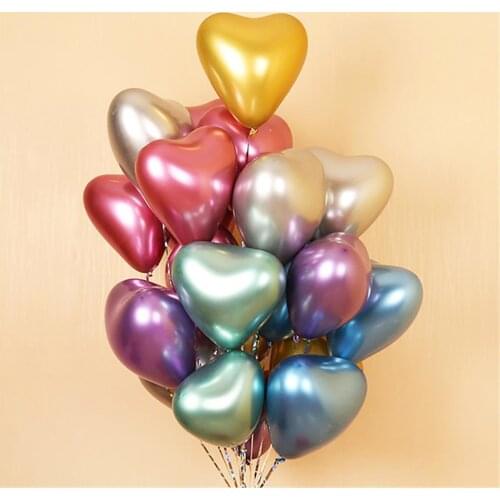 Dropshipping!! 50Pcs/Packet Balloon Easy Assembly Tight Sealing Multi-colored Heart Shape Balloon Home Decor for Party