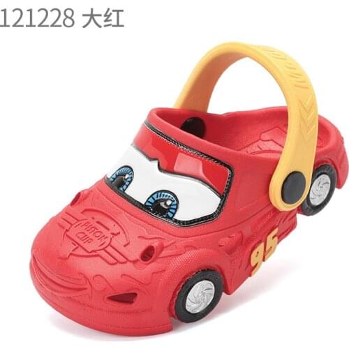 Summer Disney new hole shoes 2-7 years old boys and girls anti-skid car beach sandals and slippers