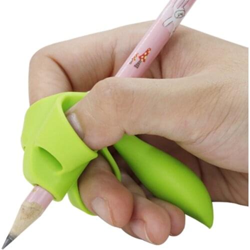 3/ 5 Finger Silicone Pencil Pen Holder Children Writing Learning Tool Stationery Aid Grip Posture Correction Device 3 Piece/ Set