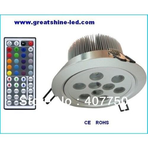 AC85V/265V IR remote rgb 9X1W led ceiling light used for discos and bars