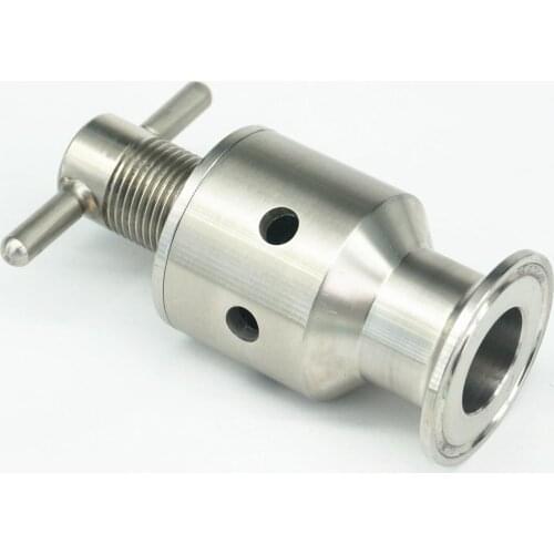 1.5" Tri Clamp 0.5-5 Bar SUS304 Stainless Steel Sanitary Adjustable Pressure Relief Safety Valve