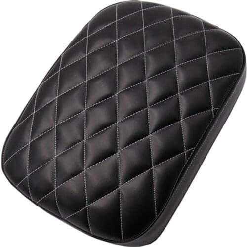 Universal Motorcycle Rear Passenger Seat Pad Cushion Suction Cup Pillion for Dyna Sportster