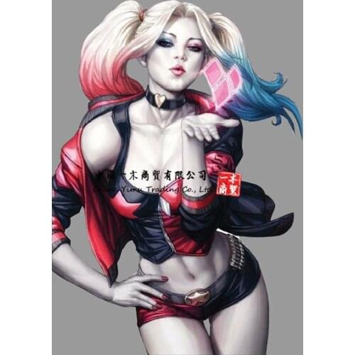 Vinyl Decal Suitable for Car Truck Joker Anime Comic Laptop Quinn Suicide Sqaud Stcker misfits