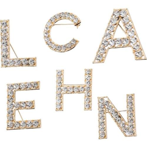 ZRM Brooches Letter On Clothes