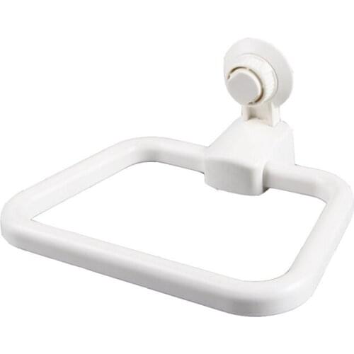 1pc Vacuum Strong Suction cup towel ring kitchen Punch free No trace Towel hook Household Storage Shelf bathroom Towel Holder