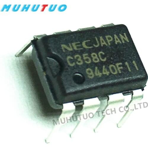 10PCS UPC358C C358C NEC direct-plug DIP8 dual operational amplifier IC chip circuit