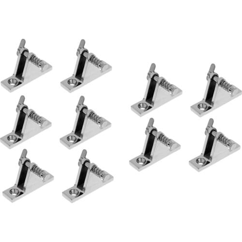 10 Pieces Boat Canopy/Cover Quick Release Pin Deck Mount Bimini Top Fittings