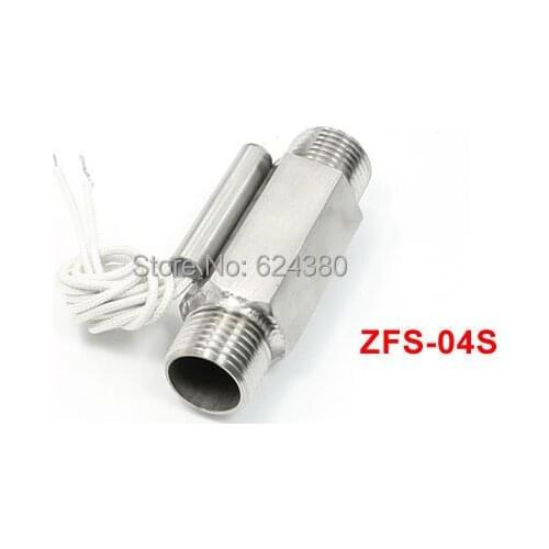 21mm 0.83" Male Threaded Ports Metal Shell Luquid Water Flow Sensor Switch ZFS-04S for for Heater Control
