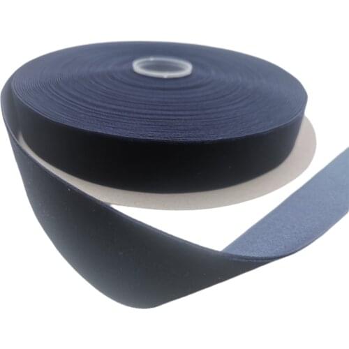 25MM Nylon Navy Blue Velvet Ribbon Single Face for Handmade Wedding Decoration Gift Wrapping DIY Bowknot Sewing 25yards Roll