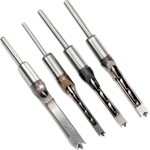 4PCS/lot Twist Drill Bits Mortising Chisel Drill Hole High-Speed Steel Wood Working Drill Tools Set Extended Saw Accessories