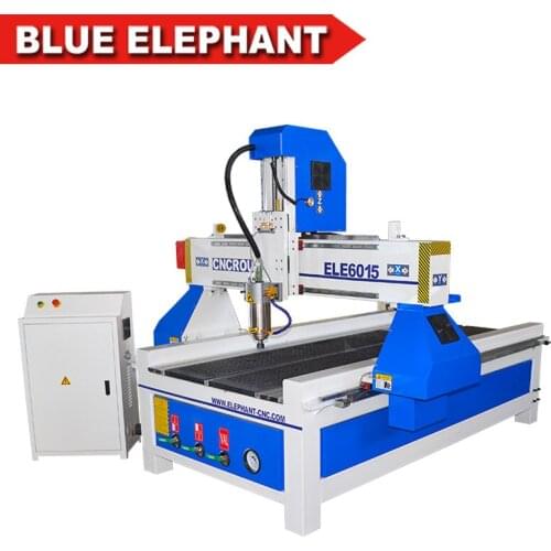 6015 wood cnc router with vacuum table and dust collection 3 axis mini plywood cutting machine