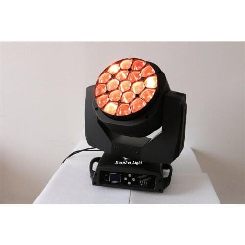8pieces Stage beam moving head led 19x15w zoom bee moving head light rgbw led moving lyre zoom