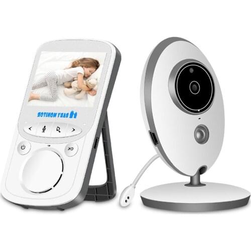 Wireless LCD Audio Video Baby Monitor Radio Nanny Music Intercom IR 24h Portable Baby Camera Baby Walkie Talkie Babysitter VB605