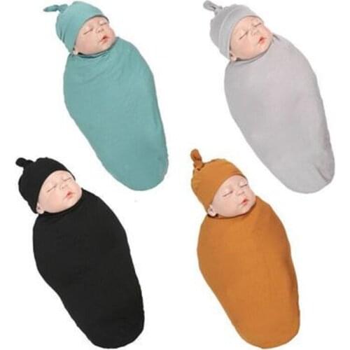 Baby Blankets Envelope for Newborns Covers Rabbit Ear Swaddling Wrap Photography Girl Clothes Bathrobe Swaddles Towel Cotton