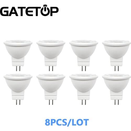 LED Bulb MR11 12V 3W COB Spotlight 6pcs/Lot 3000K Warm Light for Room Strong Concentrating Effect Home Decoration