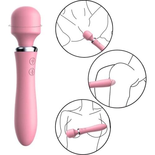 Adult Games Dildos AV Vibrators Magic Wand For Women Clitoris Stimulator USB Rechargeable Massager Vibrator Sex Toys For Woman