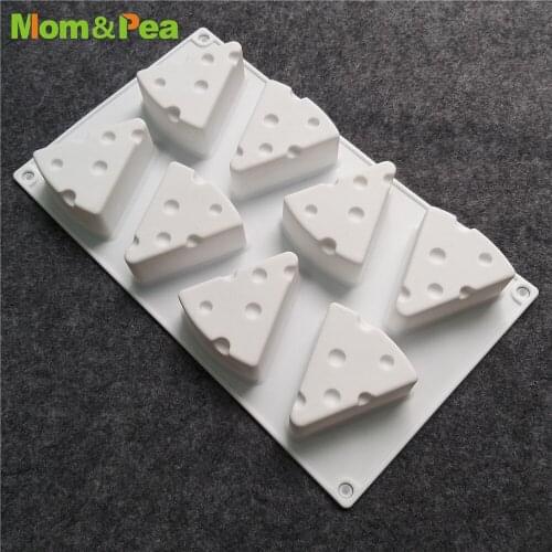 GT16-8 8-cavity Cheese Shaped Silicone Mold Dessert Mousse Mould Cake Decoration Tools