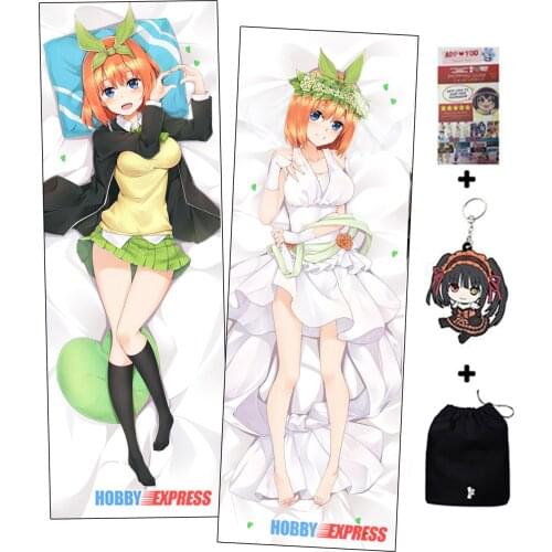 Hobby Express Yotsuba Nakano The Quintessential Quintuplets Dakimakura Japanese Otaku Waifu Hugging Body Pillow Cover ADP19053-1
