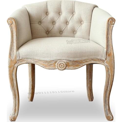 Customized Sofa, Surrounding Chair, Club, Antique Dining Chair, Solid Wood Tiger Chair, Single Sofa, Neoclassical Furniture, Med