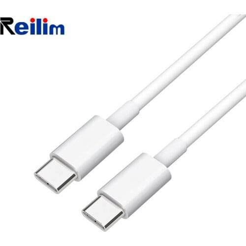 Reilim USB C to USB C Type C Cable Male to male Cable PD 5A Fast Charge Data Cable for Samsung S9 S8 Note 9 for MacBook USB C