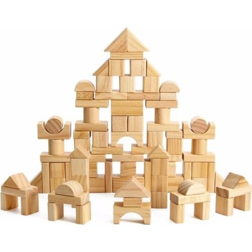 22pcs/Set Beech Wood Logs Building Blocks Amusing Game Quality Baby Early Childhood Educational Intelligence Toys Gifts