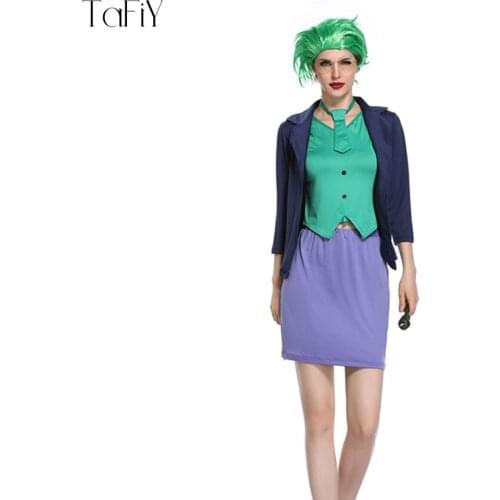 TaFiY Adult Women Mardi Gras Jester Costume Party Wear Cosplay Carnival Circus Funny Clown Costumes Halloween Costumes For Women