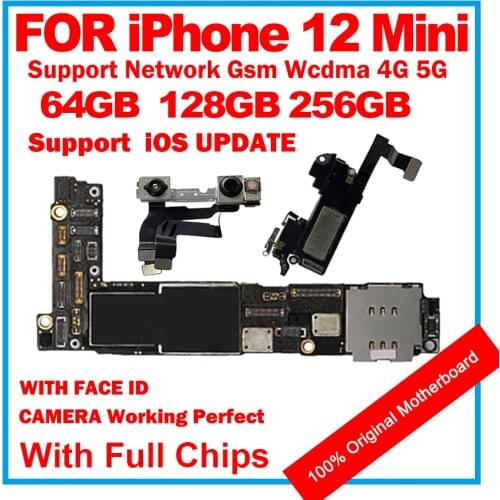 Unlocked Logic Board Clean iCloud For iPhone 12 MINI Main Motherboard MB Support iOS Update Replace Pate