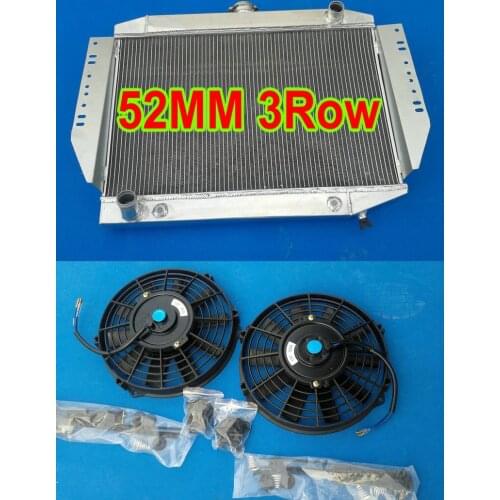 NEW Aluminum Radiator + Fan For Jeep Wrangler Cherokee Wagoneer J-Series J10 J20 4.2/5.9/6.6L 401/360Cu 1972-1979 73 74 75 76 78