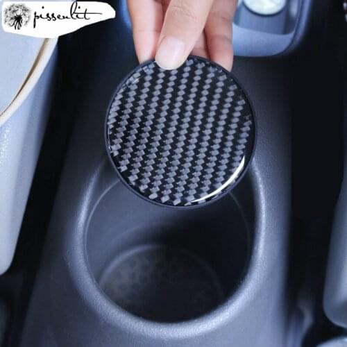 Carbon Fiber Car Water Coaster Interior Decoration Pad Multifunctional Car Coaster Door Groove Mat Insulation Non-slip Mat