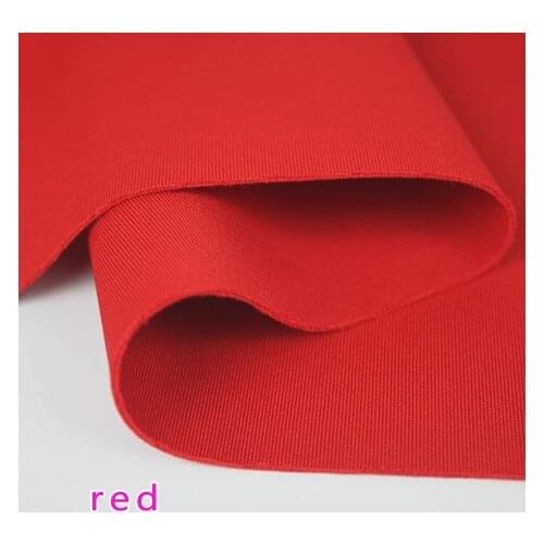 Thick Red Stretch Spandex Fabric Knitted Fabric Jersey Fabric Skirt jacket Sold By The Yard Free shipping