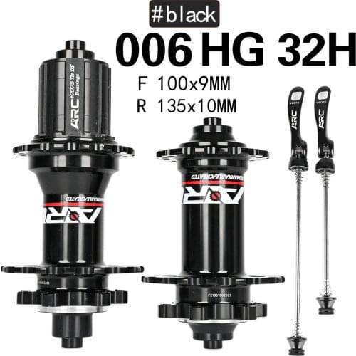 Bicycle Hubs Sealed Bearing MTB Mountain Bike Hub Quick Release Set THRU 32 28 36 Holes Disc Brake QR 32H BEARING HUB ARC MT006
