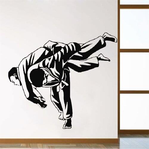 Judo wrestling against martial arts sports youth dormitory bedroom decoration wallpaper mural vinyl wall stickers ph323