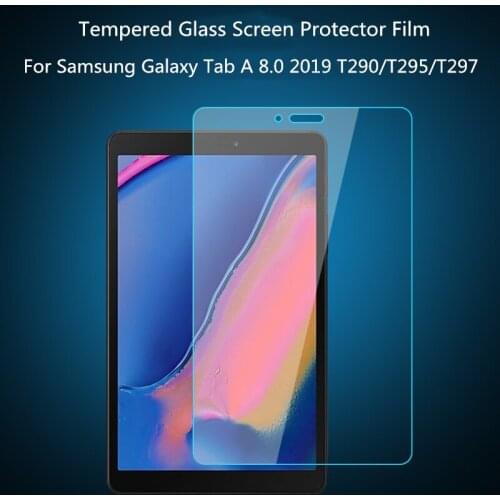 Tablet Tempered Glass For Samsung Galaxy Tab A 8.0 inch SM-T290 T295 T297 2019 Tablet Protective Screen Protector Film Funda+pen