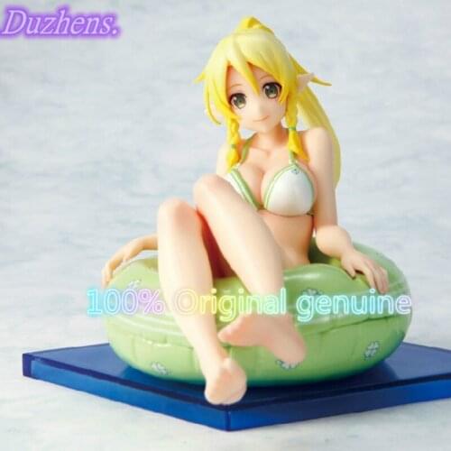 100% Original genuine Anime figure swimsuit Leafa PVC Action Figure Anime Figure Model Toys from Japanes Anime Sword Art Online
