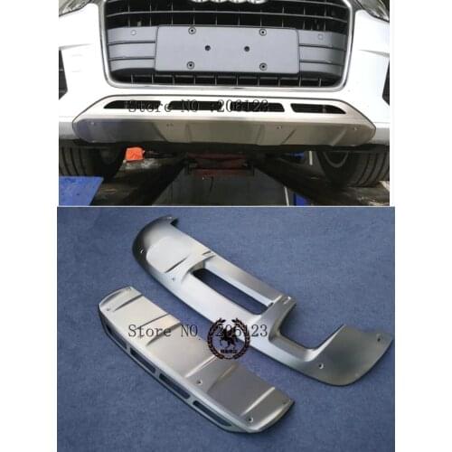 2016 2017 2018 For Audi Q3 Rear / Front Protective Panels Stainless Steel Decorative Panels Bumper Protector Body Kit